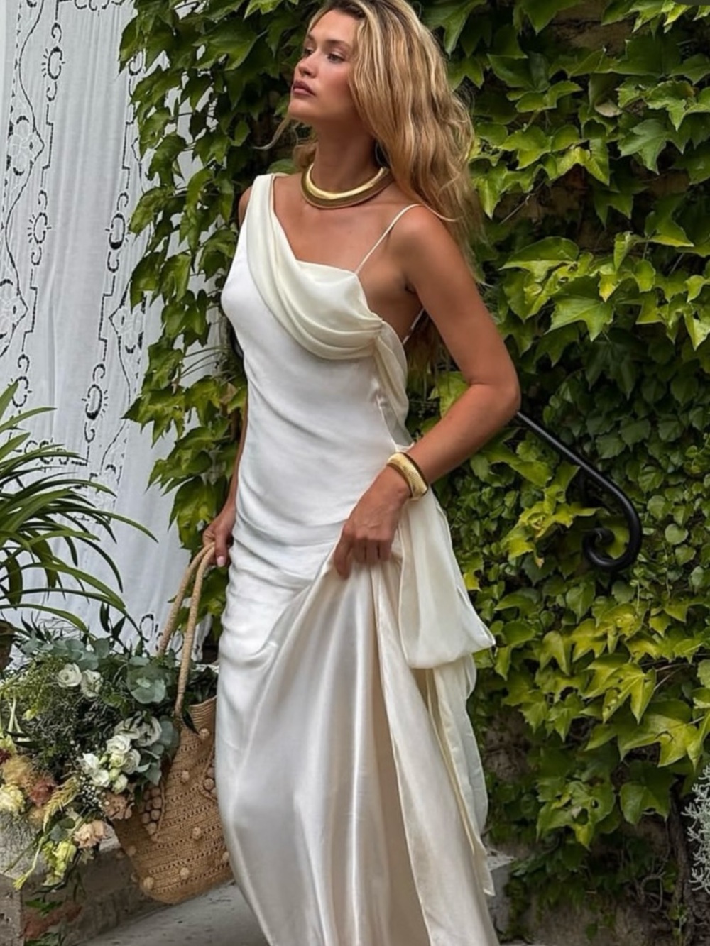 Arcina Ori Helena Ivory Maxi Dress NWT - Picture 4 of 10